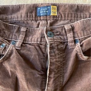 Men’s Brown J Crew Corduroy Pants